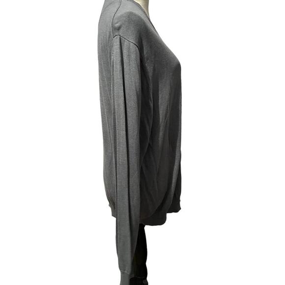 Jos A Bank Sweater 100% Silk Signature Collection Gray Size XXLarge - Picture 2 of 5